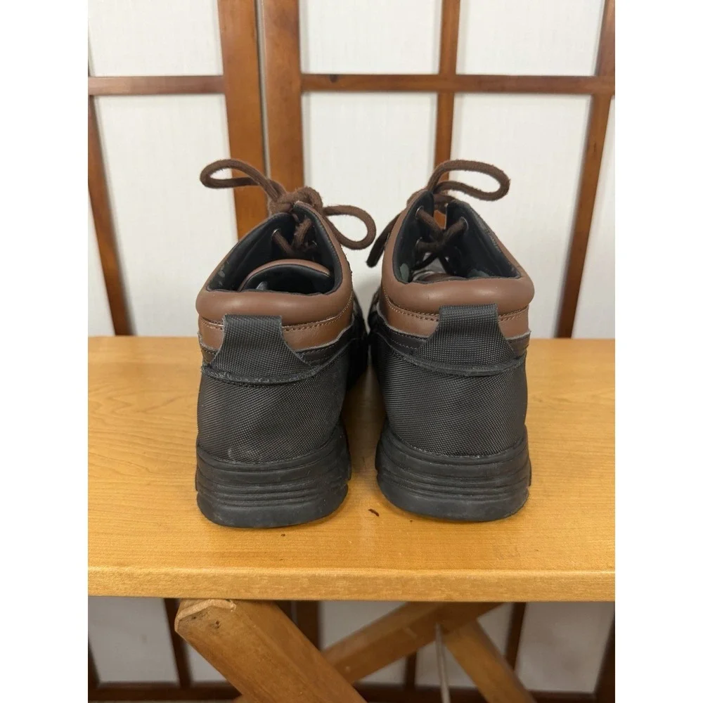POLO RALPH LAUREN Dover Men's Boots US 7 Buckle Lace Up Rubber Duck Brown